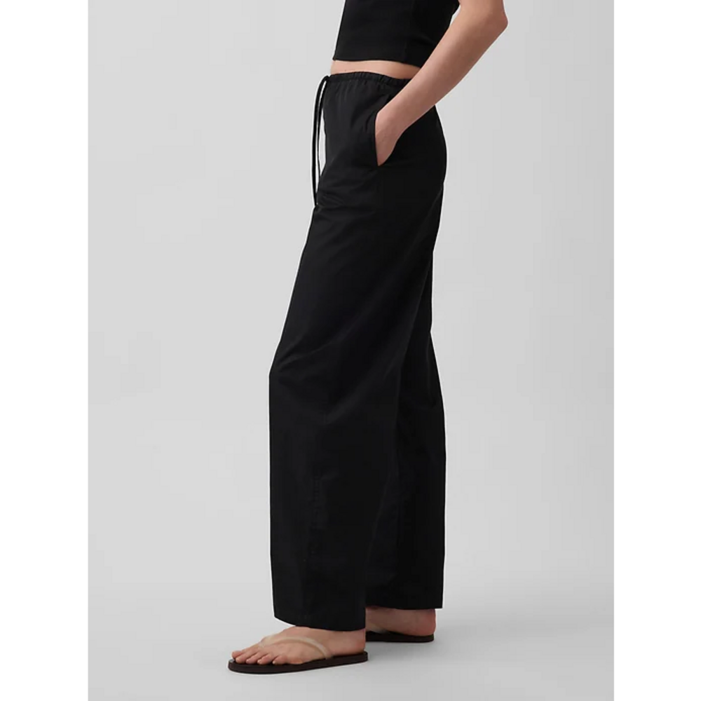 Gap Poplin Easy Barrel Pants in Black - Picture 4 of 7